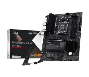 MSI PRO B840-S EVO WIFI6E / B840 / 4x DDR5 / 1x 2.5GLAN / Wi-Fi 6E / ATX 