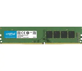 Crucial 16GB (1x16GB) 3200 MHz / DDR4 / DIMM / CL22 / Non-ECC / 1.2V