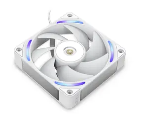 NZXT F120X bílá / 120mm / Fluid Dynamic Bearing / 41 dB @ 2300 RPM / 104 CFM / 4-pin PWM + 4-pin RGB