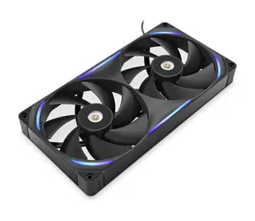 NZXT F280X černá / 2x 140mm / Fluid Dynamic Bearing / 41 dB @ 1700 RPM / 116 CFM / 4-pin PWM + 4-Pin RGB