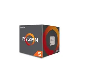 AMD Ryzen 5 3400G @ 3.7GHz / Turbo 4.2GHz / 4C8T / L1 384kB L2 2MB L3 4MB / AM4 / 65W 