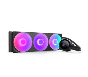 NZXT Kraken Plus RGB 360 černá / 3x 120mm / Fluid Dynamic Bearing / 31.9 dB @ 2400 RPM / 75.05 CFM / AMD + Intel