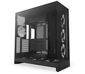 NZXT H9 Flow RGB+ černá / E-ATX / 2x USB-A 3.2 / 1x USB-C 3.2 / 1x 120mm / 6x 140mm RGB / bez zdroje 