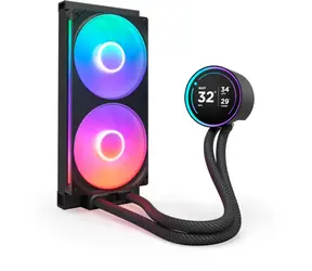 NZXT Kraken Elite 280 RGB černá / 2x 140mm / Fluid Dynamic Bearing / 34.5 dB @ 2000 RPM / 98.61 CFM / AMD + Intel