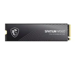 MSI SPATIUM M560 2 TB / M.2 2280 / PCIe Gen5 / 3D TLC / R: 10300MBps / W: 8700MBps / MTBF: 1.5mh