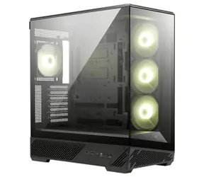 MSI MAG PANO 130R PZ černá / ATX / 2x USB 3.0 & 1x USB-C / 4x 120 ARGB / bez zdroje / průhledná bočnice