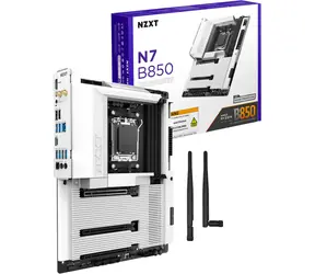 NZXT N7 B850 bílá / B850 / 4x DDR5 / 1x 2.5GLAN / Wi-Fi 6E / ATX 