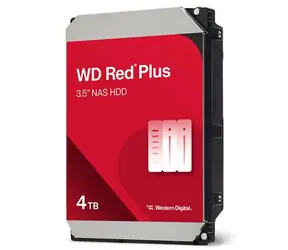 WD Red Plus 4TB / HDD / 3.5" SATA III / 5400RPM / 128MB cache / 3y / pro NAS