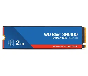 WD Blue SN5100 2TB / NVMe PCIe 4.0 x4 / TLC / čtení:7100MBs / zápis:6700MBs / 5y