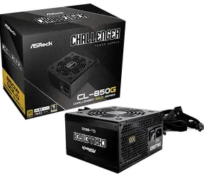 ASROCK Challenger CL-850G / ATX / 850W / 80 Plus Gold / 120 mm / nemodulární