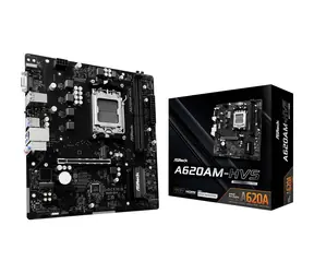 ASRock A620AM-HVS / AMD A620A / 2xDDR5 / 2x SATA II / USB / GLAN / M.2 / sc. AM5 / mATX