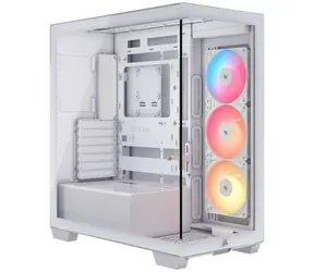 Corsair 3500X RS-R ARGB bílá / E-ATX / 2x USB-A / 1x USB-C / 3x 120mm / bez zdroje / průhledná bočnice 