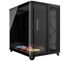 Corsair AIR 5400 LX-R RGB černá / E-ATX / 3x USB-C / 3x 120mm / bez zdroje / průhledná bočnice 