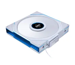 Lian Li UNI FAN TL LCD Wireless bílá / ARGB / 140mm / 1600rpm / 29.4 dB / 68.1 CFM / PWM / 4 pin