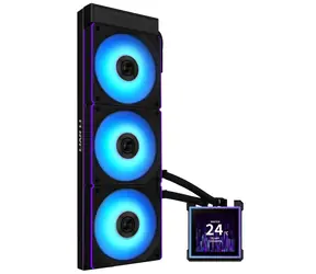 Rozbaleno - Lian Li HydroShift II LCD-S 360CL černá / 3x 120mm / ARGB podsvícení / Intel + AMD / rozbaleno