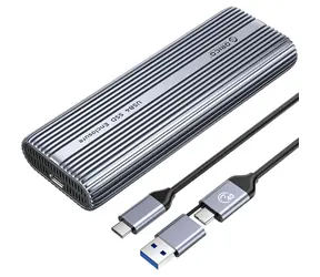 Rozbaleno - Orico externí box M.2 NVMe SSD kovový / Externí box na SSD / USB-C 40 Gbps / s ventilátorem / rozbaleno