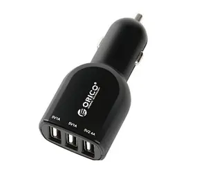 ORICO UCA-3U-BK 3 Port Car Charger /autonabíječka / se třemi USB porty / výkon 22W / černá