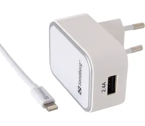 Sandberg AC nabíječka EU s kabelem Lightning / USB 2.4A