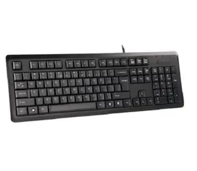 A4tech KR-92 Černá / Drátová klávesnice / CZ / USB / 1.5 m