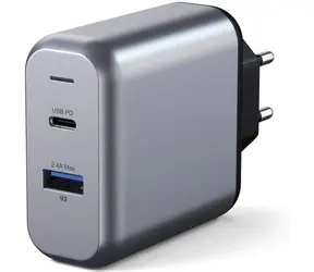 Satechi 30W Wall Charger šedá / nabíječka / USB-C / USB-A / PD 18W