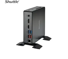 Shuttle XPC nano NC40U černá / Intel Celeron 7305 / 2xDDR4 / 1xSATA / 2x M.2 / 1xGLAN / Bez OS