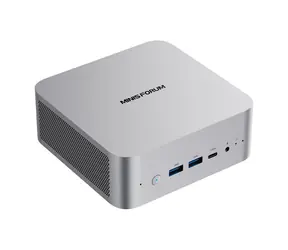 Minis Forum M1 Pro-285H barebone stříbrná / Intel Core Ultra 9 285H 2.9GHz / 2x DDR5 až 64GB / 2x SSD slot M.2 2280
