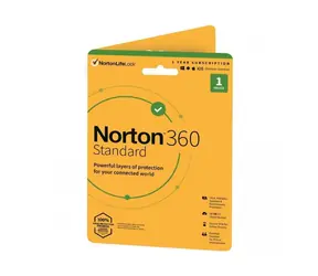 Norton 360 Standard - licence na předplatné (1 rok) - 1 zařízení / cloudové úložiště 10 GB - stažení - ESD