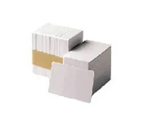 ZEBRA klasické plastové karty 500 ks / PVC / 30 mil (0.76 mm) / bílá
