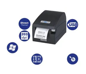Citizen CT-S2000 / pokladní / 82.5mm / Termotiskárna / 203dpi / USB / řezačka / zdroj / černá