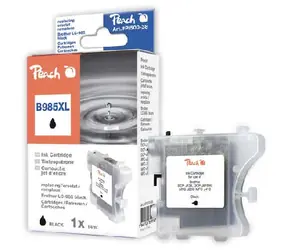 Peach Ink Cartridge black, XL-Yield, compatible with Brother LC-985bk