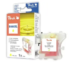 Peach LC-985XL alternativní cartridge pro Brother / DCP-J125, DCP-J315 / 14 ml / Žlutá