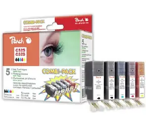 PEACH kompatibilní cartridge Canon PGI-525/CLI-526 MultiPack, 2xBlack, Cyan, Magenta, Yellow, 19ml, 4x10ml