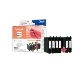Peach T0711-T0714 alternativní cartridge / 2x7.4 , 3x5.5 ml/ Combi-Pack Plus 