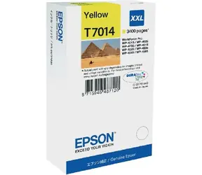 EPSON originální inkoustová kazeta T70144 pro WorkForce 4000/4500 žlutá / 3400 str. / XXL