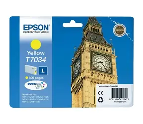 Epson T7034 originální cartridge / 800 stran / Žlutá