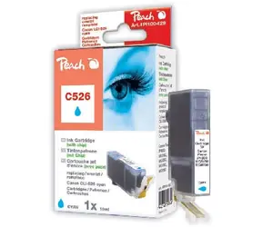 Peach CLI-526 alternativní cartridge s čipem / Pixma iP4850 / 10 ml / Modrá
