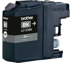 Brother LC-123 originální cartridge černá / MFC-J4410DW / 600 stran / Černá