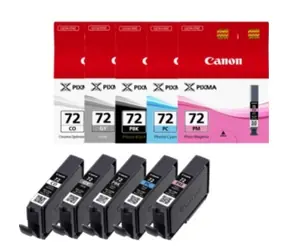 Canon PGI-72PBK/GY/PM/PC/CO multi originální cartridge / černá + foto modrá + foto fialová + šedá + chroma optimizer
