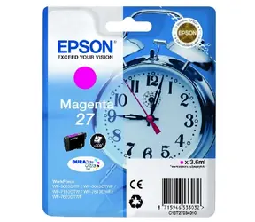 EPSON DURABrite Ultra Ink 27 / originální cartridge / 3,6 ml / purpurová