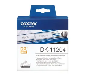 Brother DK-11204 / Papírové štítky univerzální / 17 x 54 mm / 400 ks