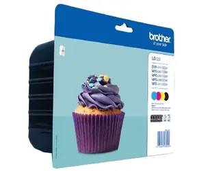 Brother LC-123VALBP originální cartridge / MFC-J4410DW / 4x 600 stran / Multipack / CMYK