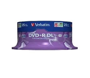 Verbatim DVD+R DL Matt Silver 25ks / 8.5 GB / 8x