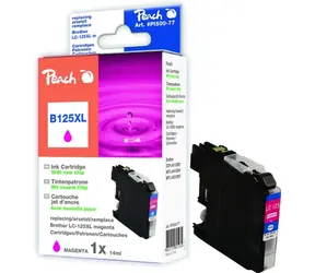 Peach LC-125XL alternativní cartridge / pro Brother DCP-J4510 / 14 ml / purpurová
