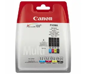 Canon CLI-551 originální cartridge (6509B008) / C / M / Y / BK / Multipack