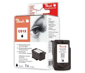 Peach Canon C512 Pigment Black XL / kompatibilní s PG-512bk / 17,4ml