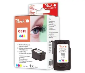 Peach Canon C513 3-barevná XL balení / kompatibilní s CL-513 / 17ml
