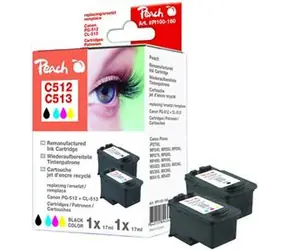 Peach remanufctured PG-512 / CL-513 MultiPack alternativní cartridge / Canon Pixma MP240 / multipack