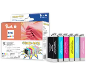 Peach Remanufactured T0807 MultiPack alternativní cartridge / MultiPAck