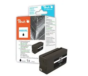 Peach Remanufactured 950XL alternativní cartridge / HP OFFICEJET 8100, 8600 / nový chip / černá