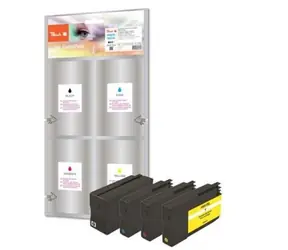 Peach Remanufactured 950XL a 951XL MultiPack alternativní cartridge / HP OFFICEJET 8100, 8600 / nový chip / MultiPack
